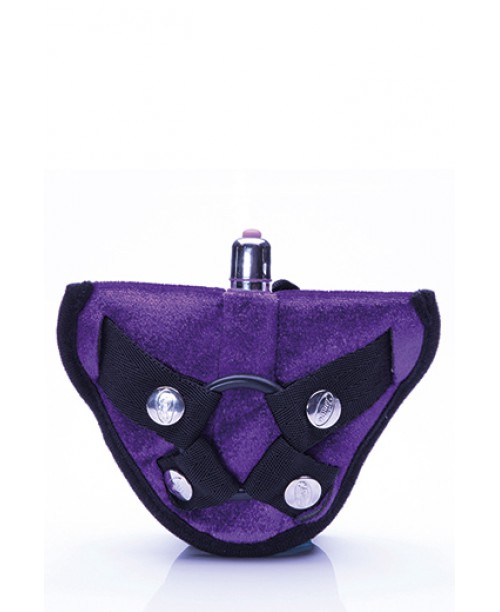 Vibrating Harness Purple