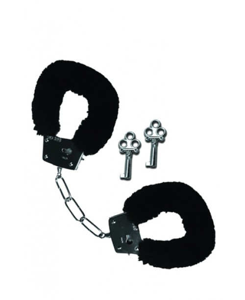 Furry Handcuffs- Black