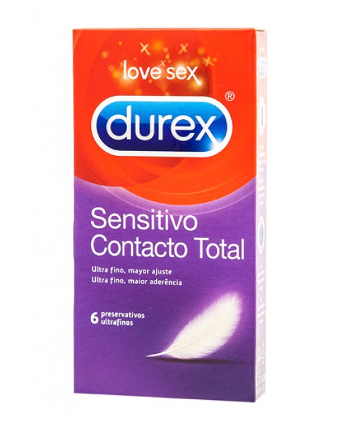 Durex  Sensitivo Contacto Total 6 uds