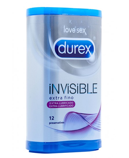Durex Invisible Extra Lubricado 12 Uds